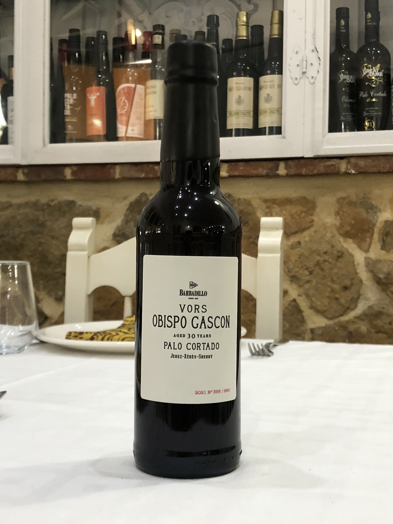 Obispo Gascón Palo Cortado VORS Barbadillo