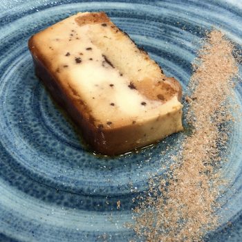 Pudding de queso con chocolate